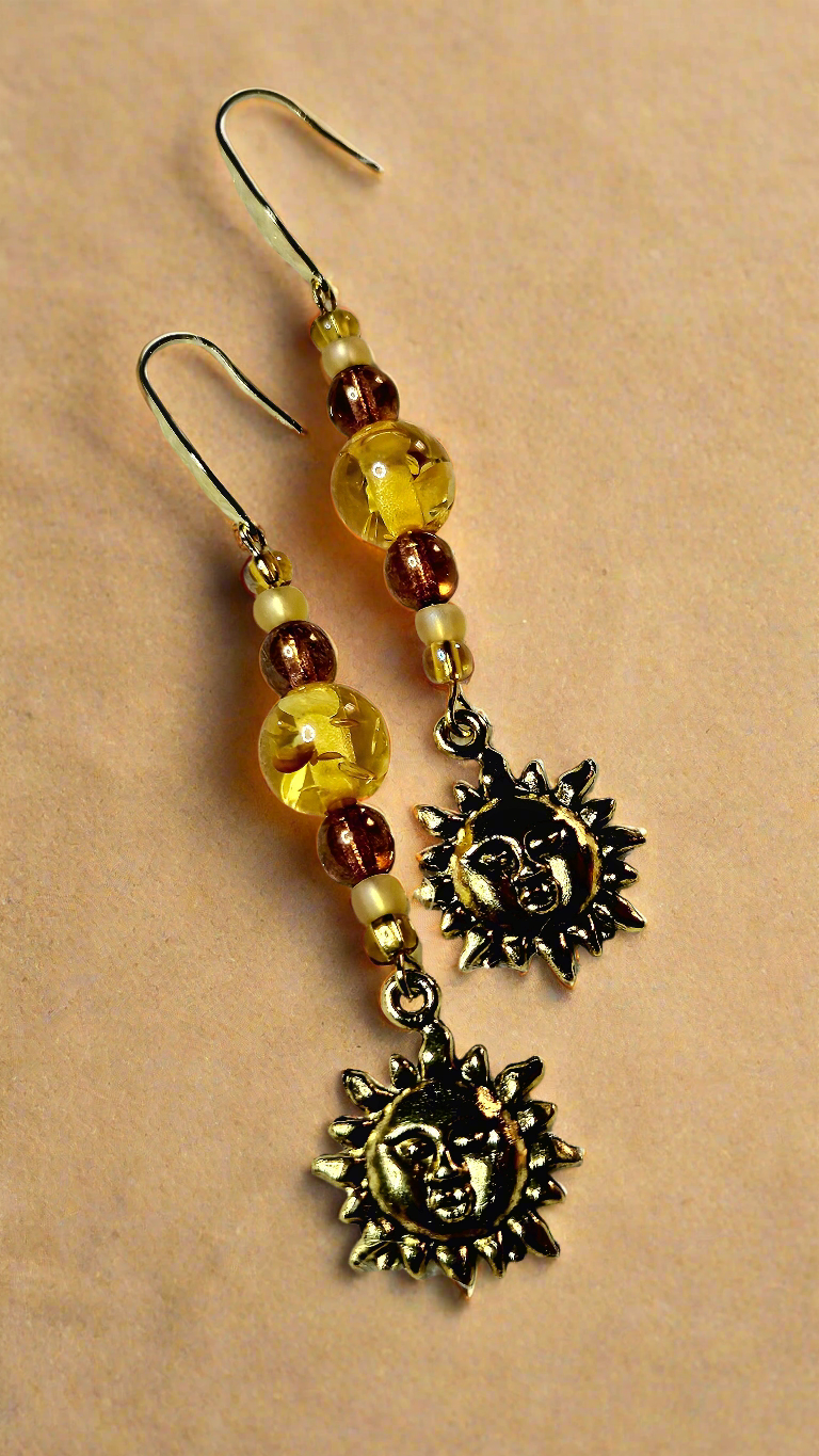 Golden Sun Earrings