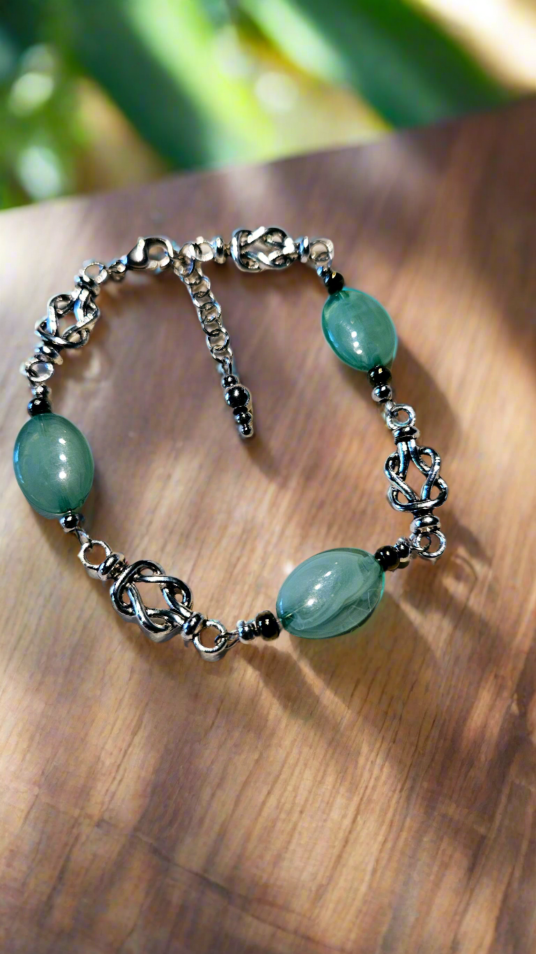 Jade Mushrooms Set - Large Silver Mushroom Pendant Necklace, Matching Mushroom Charm Earrings & Bracelet with Jade Green