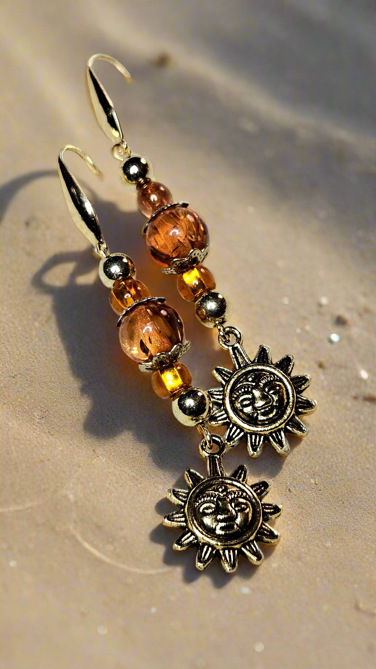 Golden Sun Earrings