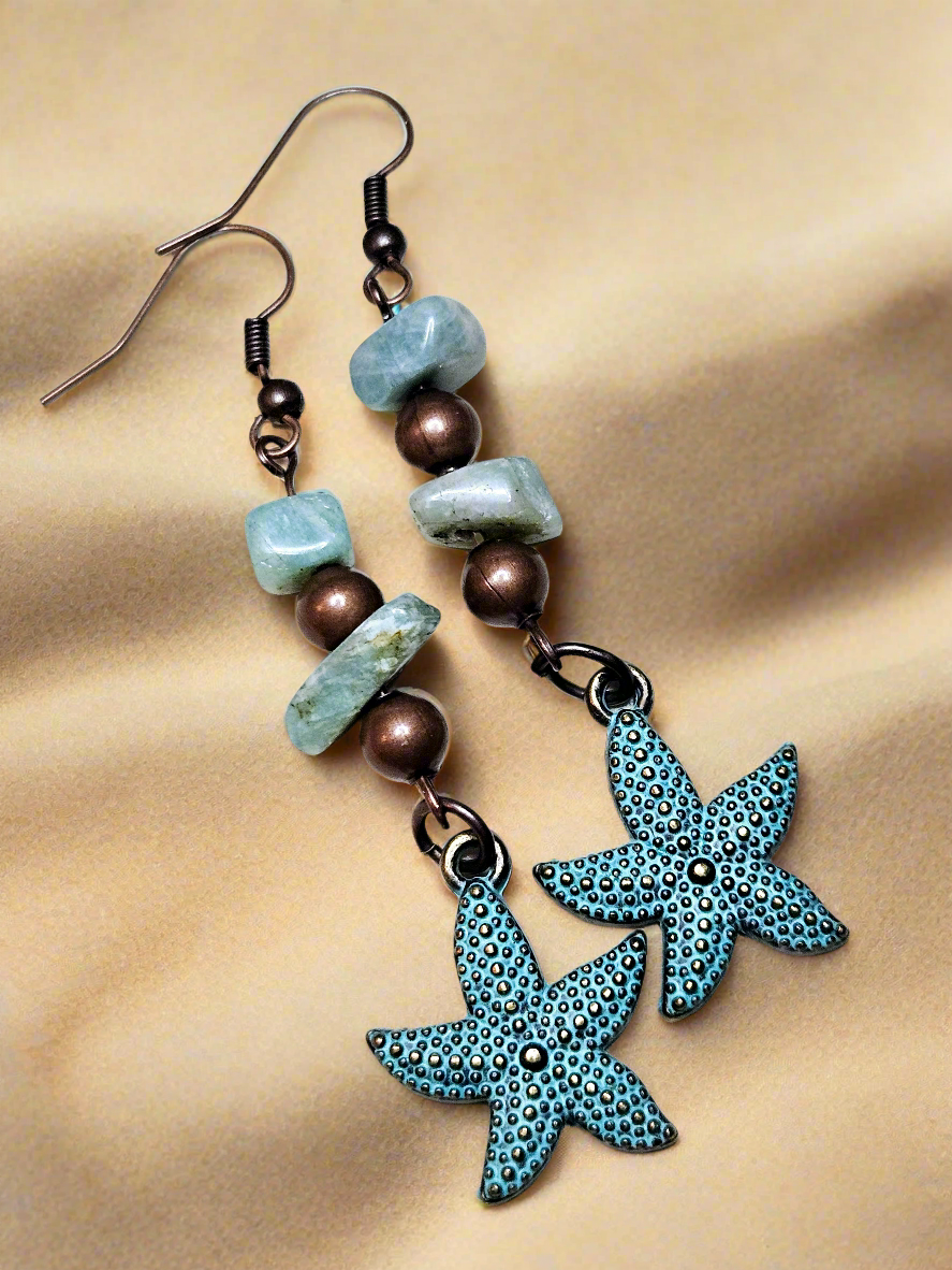 Beach Boho Starfish Earrings