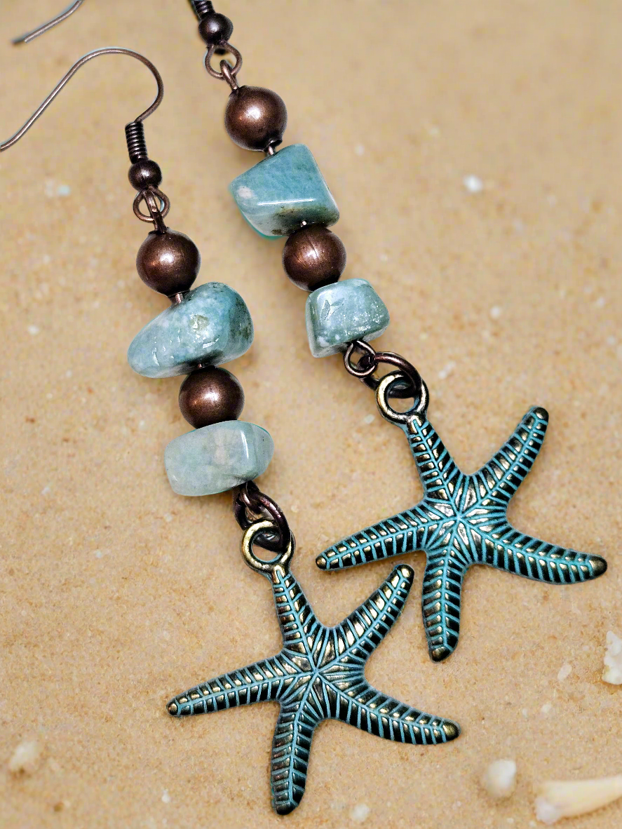 Beach Boho Starfish Earrings