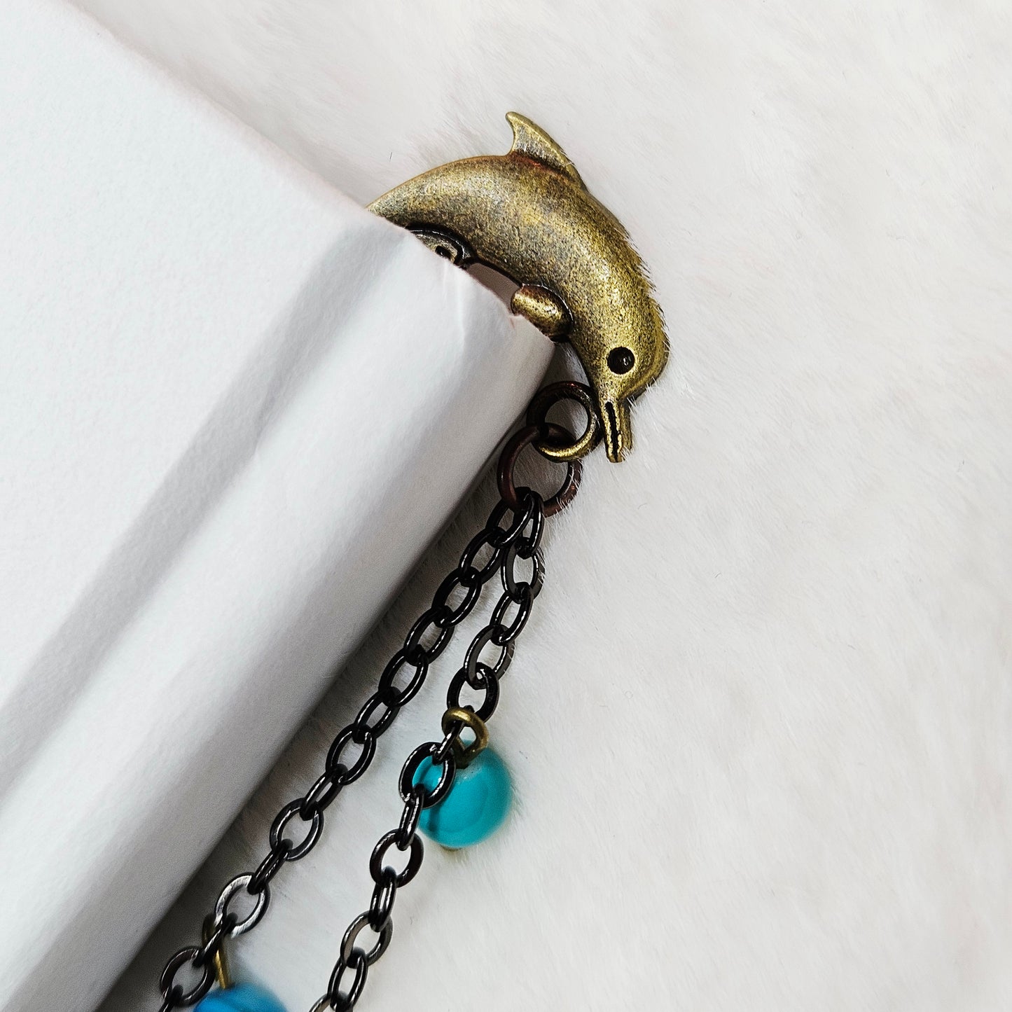 Keys to the Seas Charmed Dolphin Hook Bookmark