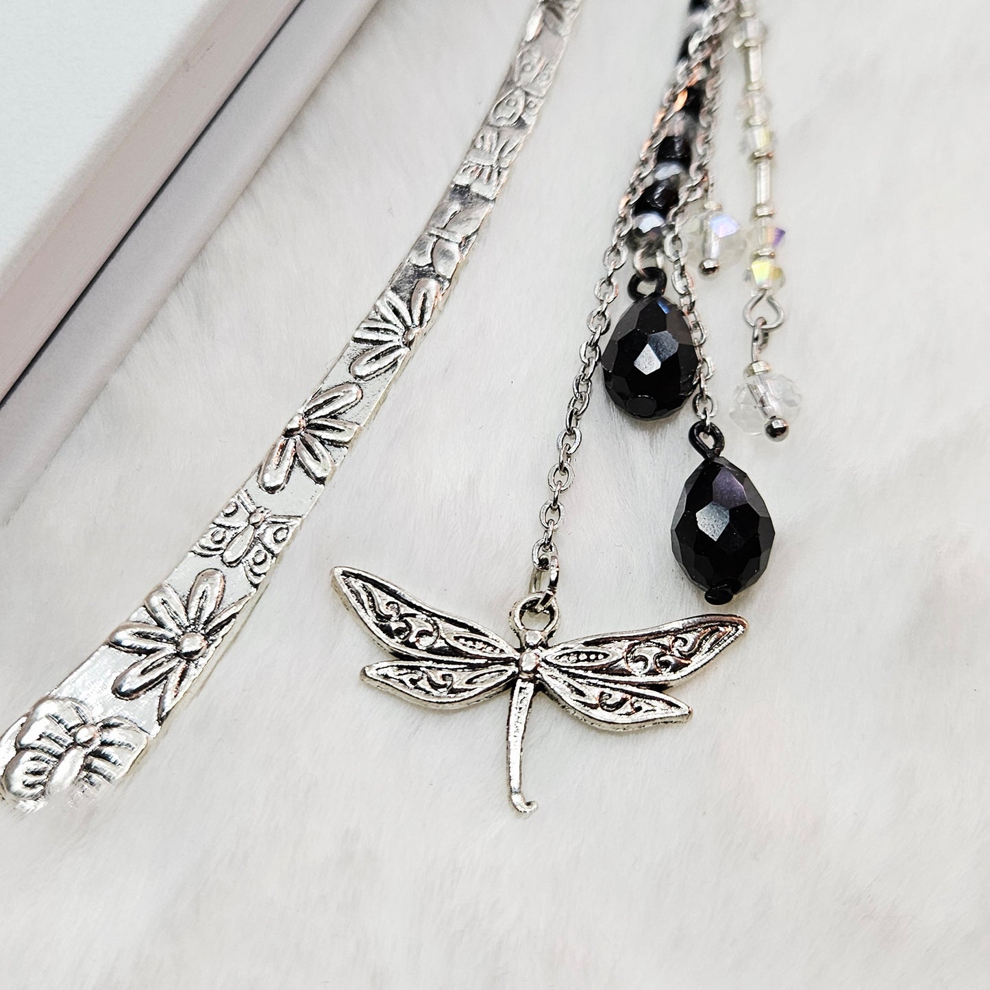 Tales at Twilight Dragonfly Charmed Hook Bookmark