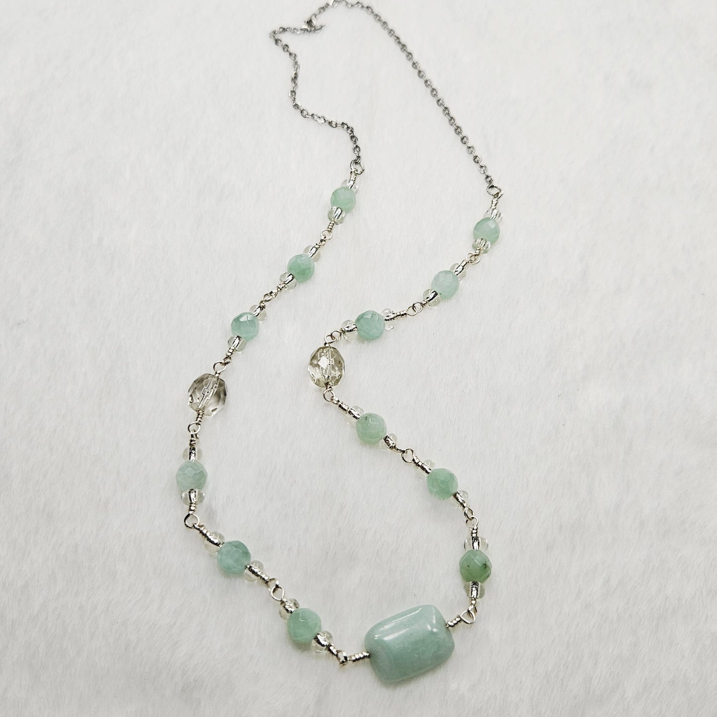 Green Aquamarine Necklace
