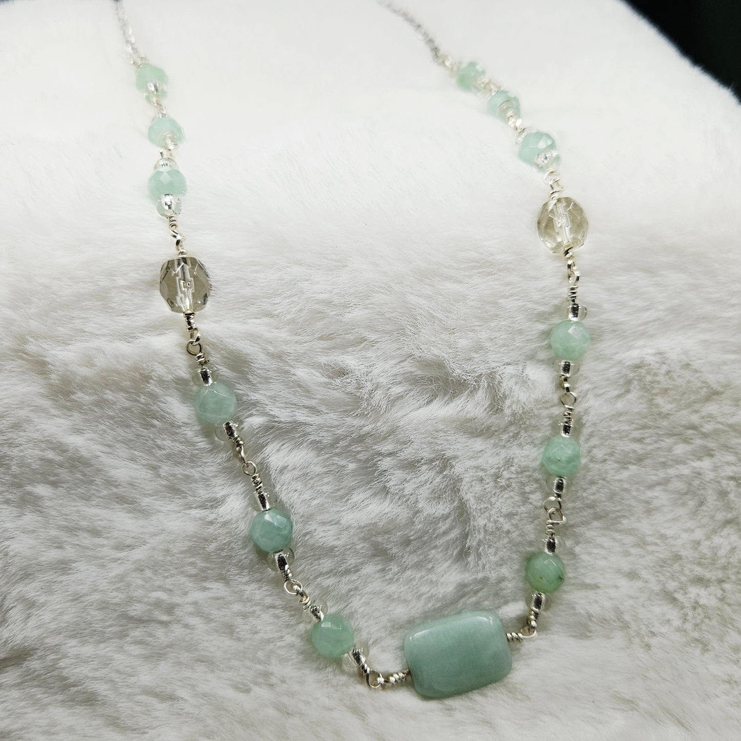 Green Aquamarine Necklace