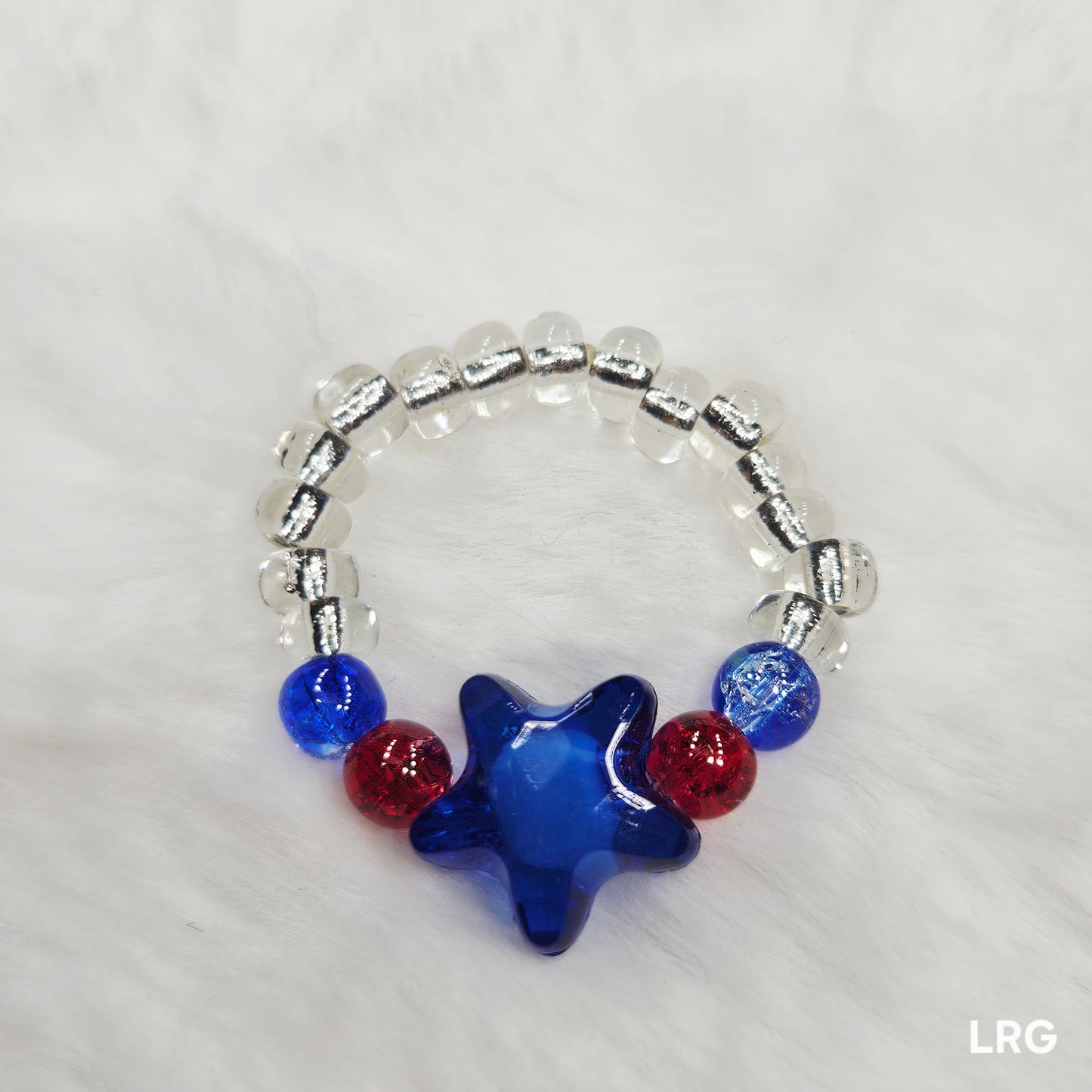 Blue Star Stretch Ring