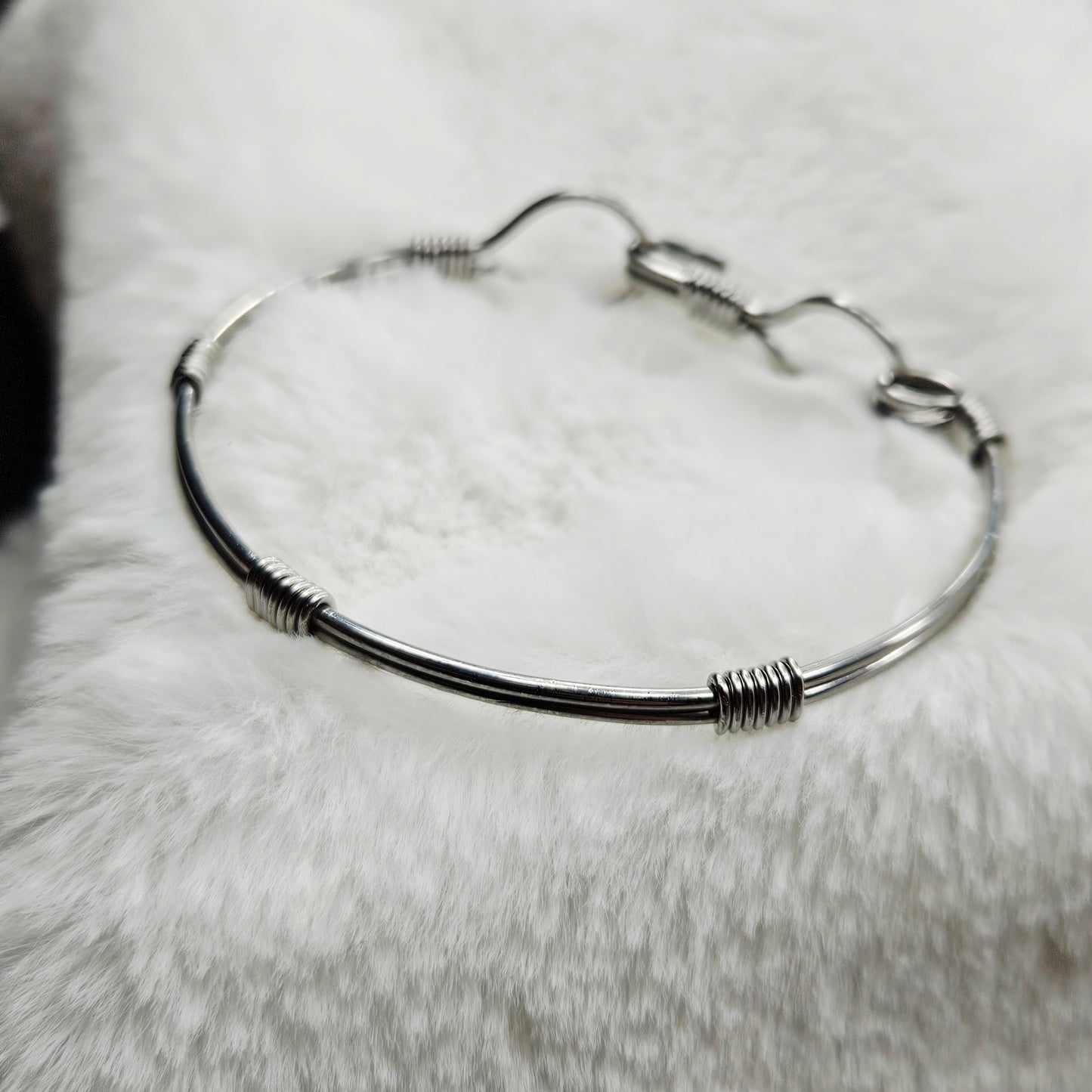 Custom Stainless Steel Wire Wrapped Bracelet