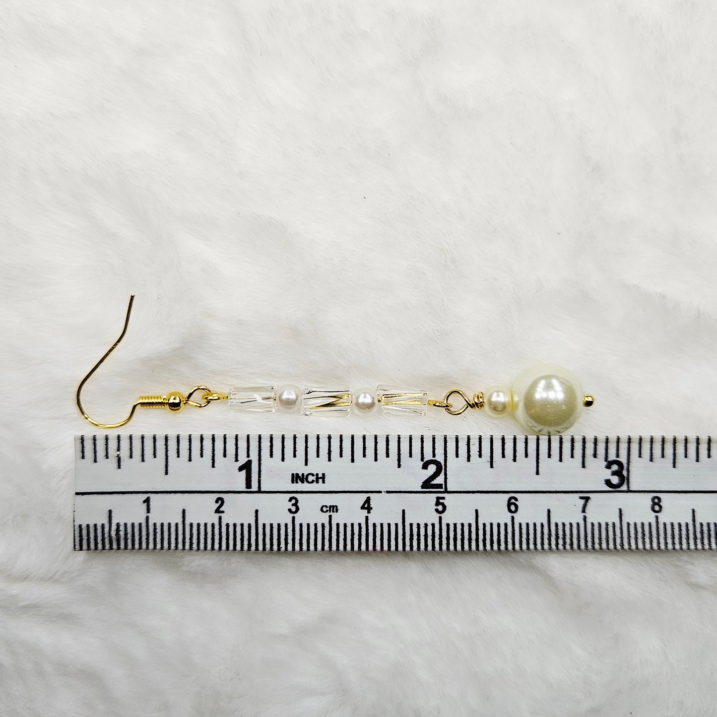 Classic Ivory Pearls and Twisted Glass Wrap Bracelet and Earrings Set