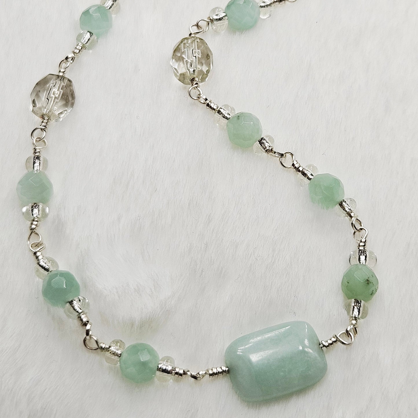 Green Aquamarine Necklace