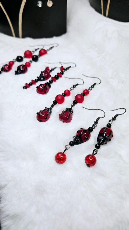 Googly-Eyed Ladybug Earrings