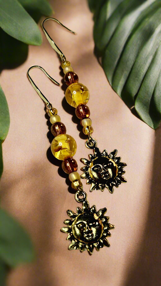 Golden Sun Earrings