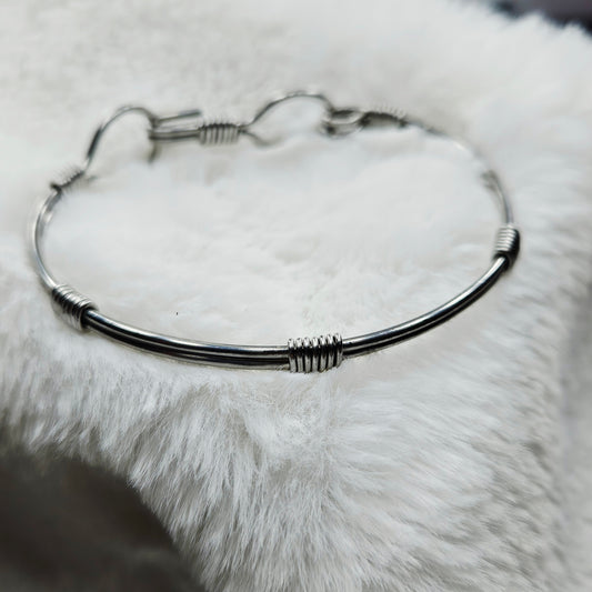 Custom Stainless Steel Wire Wrapped Bracelet