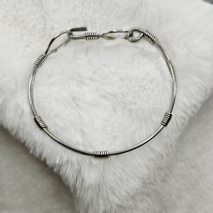Custom Stainless Steel Wire Wrapped Bracelet
