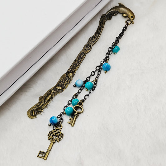 Keys to the Seas Charmed Dolphin Hook Bookmark