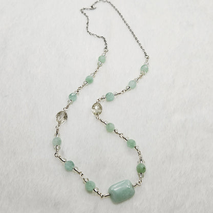 Green Aquamarine Necklace