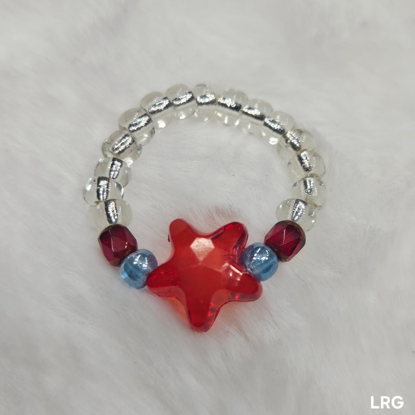 Red Star Stretch Ring
