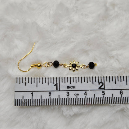 Dainty Golden Daisy Dangle Earrings - 5 Color Options