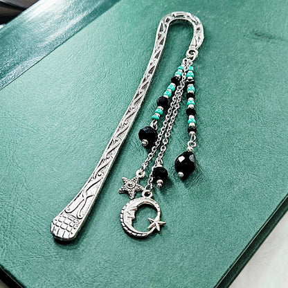 Into the Mystic Moon and Star Charmed Hook Bookmark