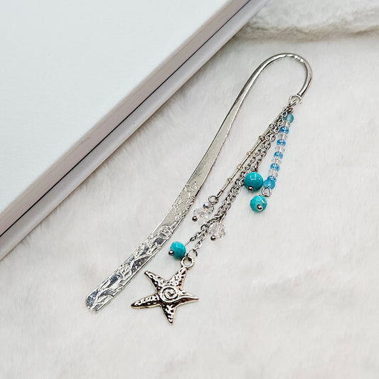 Sands of Serenity Starfish Charmed Hook Bookmark