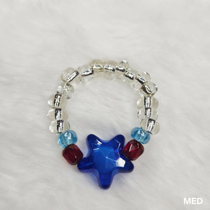 Blue Star Stretch Ring