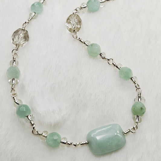 Green Aquamarine Necklace